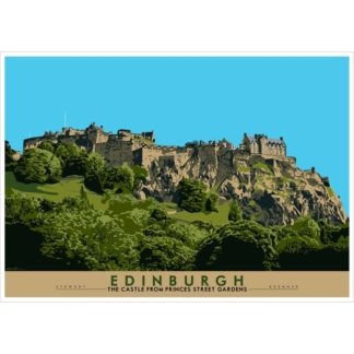 Image of Edinburgh: the Castle from Princes Street Gardens by Stewart Bremner